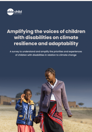 Amplifying the Voices of Children with Disabilities on Climate Resilience and Adaptability (Cover Page)